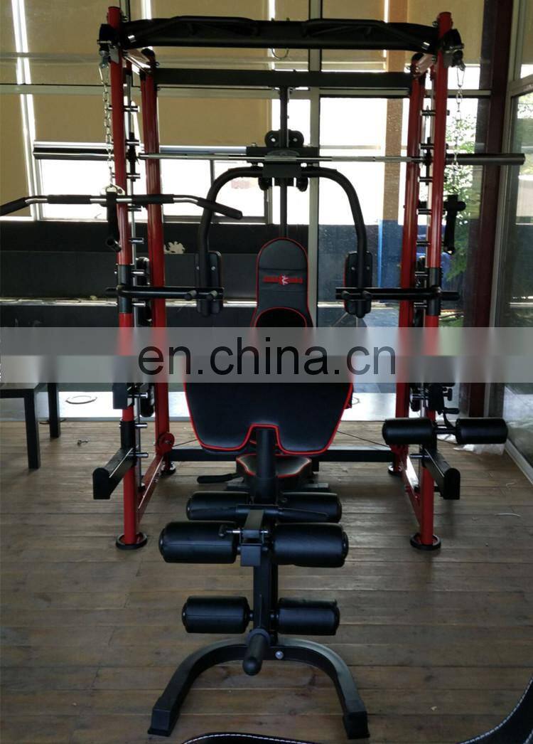 Three-dimensional multi-function Smith machine hammer strength vertical leg press machine