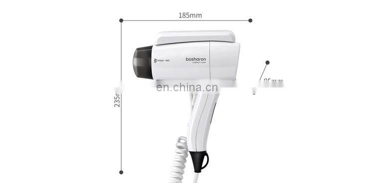 1200W Two Speed Wall Mounted Hair Dyer Hotel