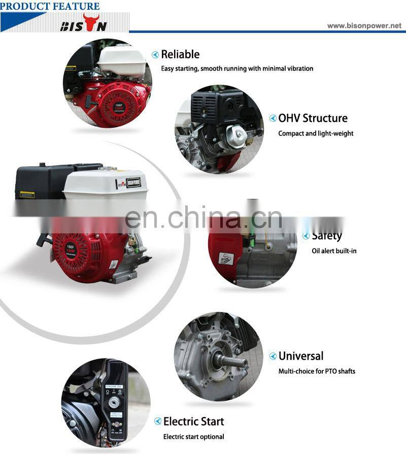 BISON(CHINA) BS188F OEM Factory Big Fuel Tank Gasoline Engine 13HP With Factory Price