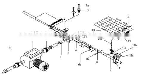 greenhouse rack & pinion for shading system & window opening system