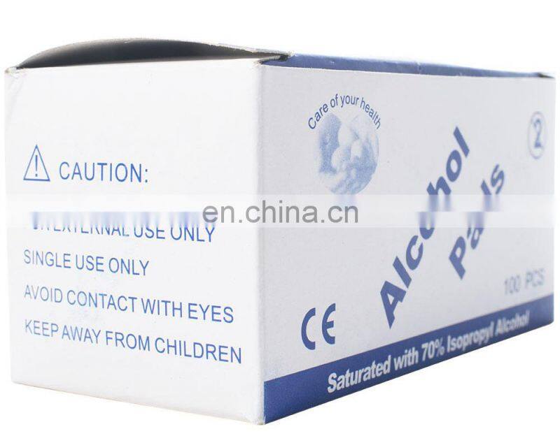 100pcs/box Disposable Alcohol Cotton Pad 6*3cm Medical Alcohol Swab Wipes Piece Antibacterial Skin Cleaning Care First Aid