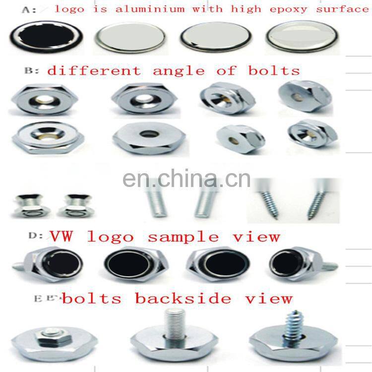 Customized Aluminum Alloy Country Flag Logo 8mm Car License Plate Bolt