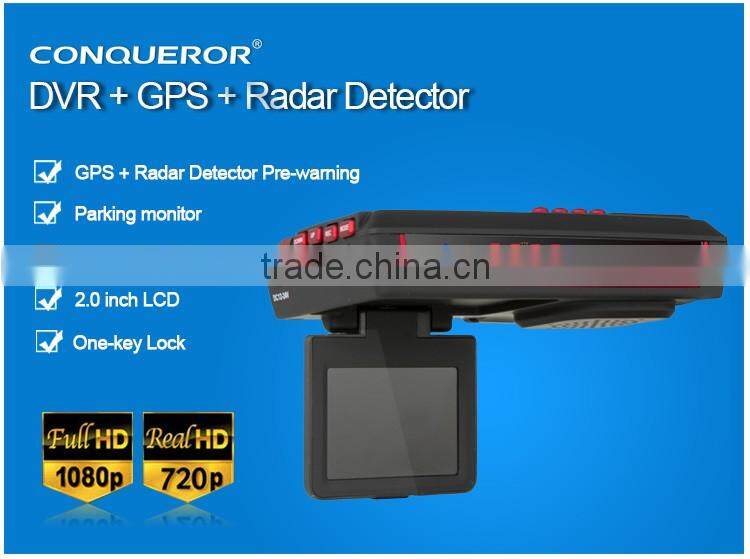 HD 1080P Car alarm system with Radar Detector with Car Camera With Radar Speed Alarm