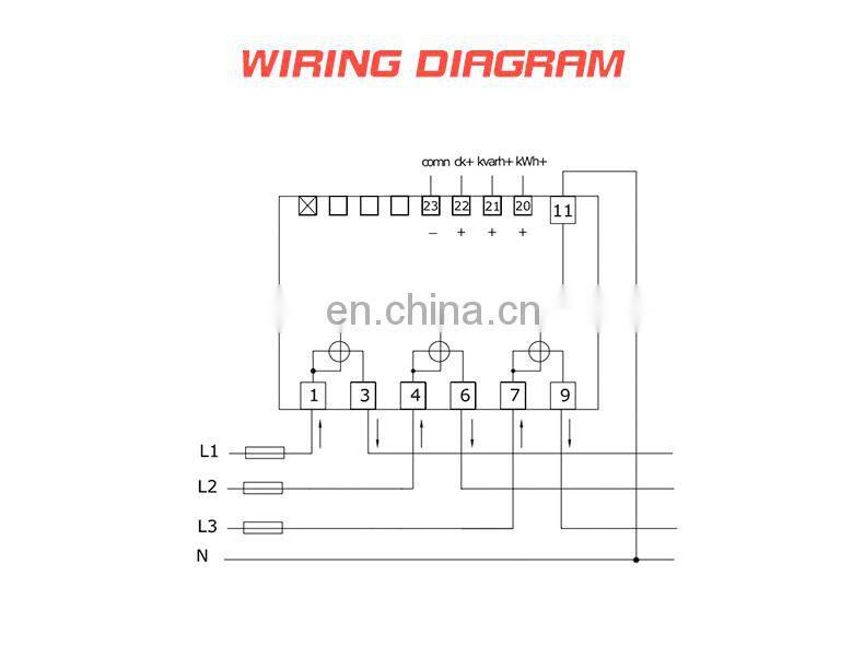 EM537-WiFi IEC62053-21/22 Class 1.0,0.5S 3phase wifi energy meter
