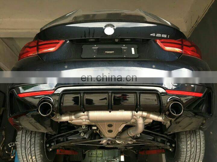 ABS material diffuser Dual tips rear bumper diffuser for BMW 4 series F32 F33 F36 M sport 2014-2019
