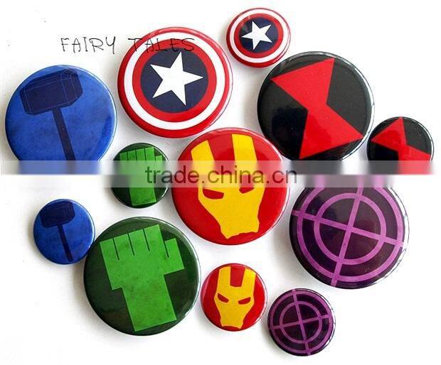 Die Cut Custom pin badge / metal badge / custom button badge pin