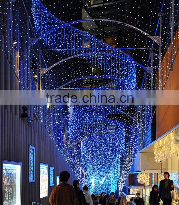 2015 outdoor christmas light curtain for shopping mall