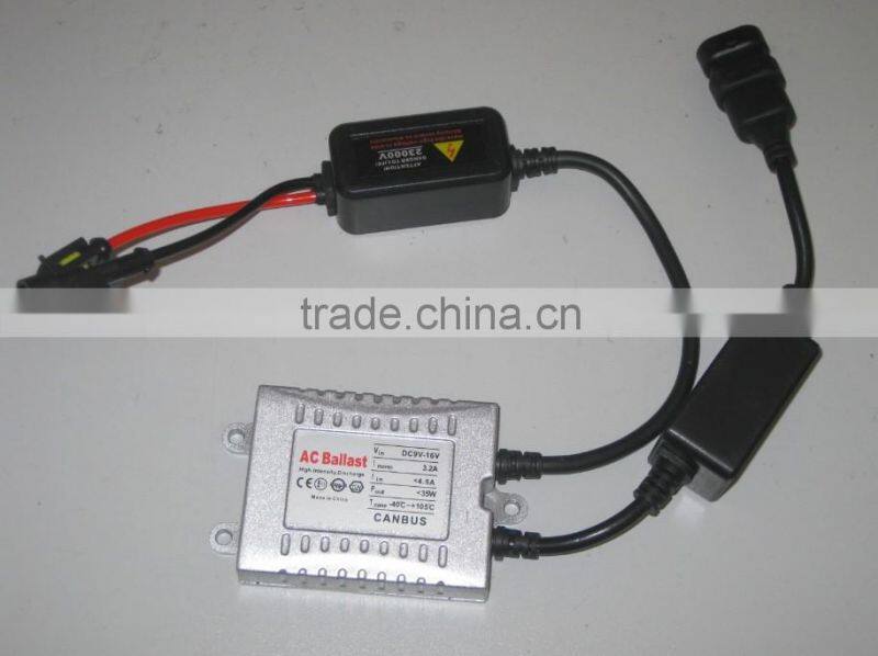 E-Mark approval CANBUS HID ballast HX35-F33 12V 35W for Jeep Compass, with warning canceller