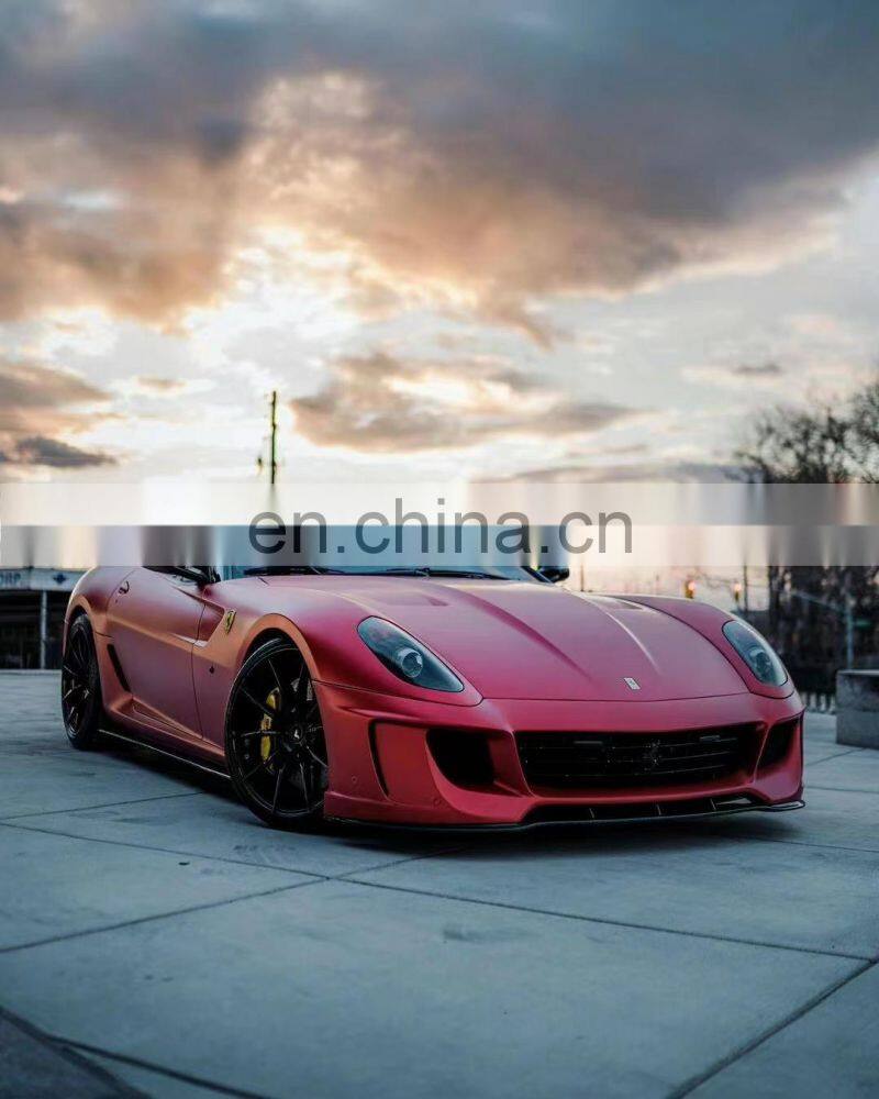 Runde 100% Fitment For Ferarri 599 Upgrade Vorsteiner Carbon Fiber Body Kit Front Bumper Front Lip Rear Bumper Side Skirts Spoil