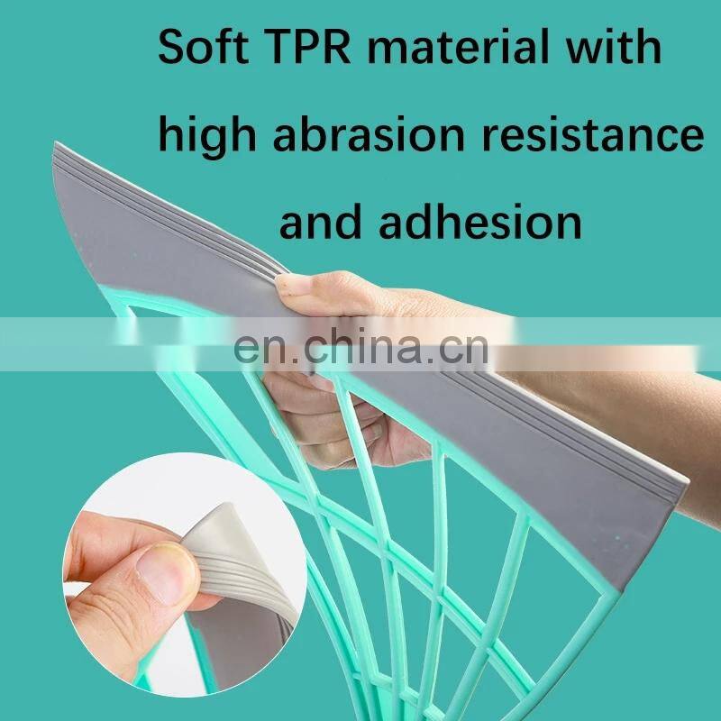 Rubber Broom Hand Push Sweeper Magic Broom Floor Wiper Squeegee for Floor Cleaning Floor Squeegee Sweeping Brush Pet Hair Broom