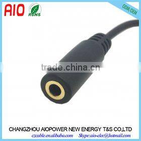 10cm gold right angle 4 poles 4C male to female 3.5mm TRRS cable