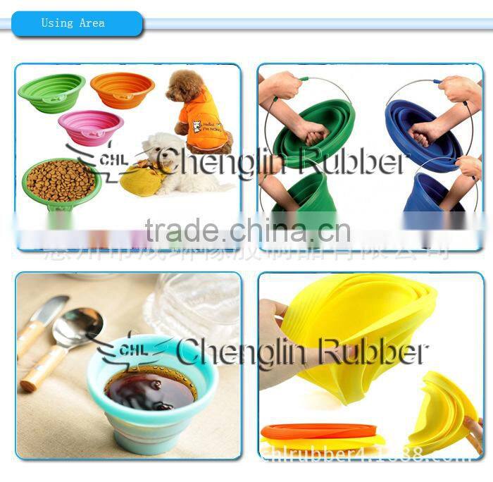 2016 durable easy take silicone foldable cup