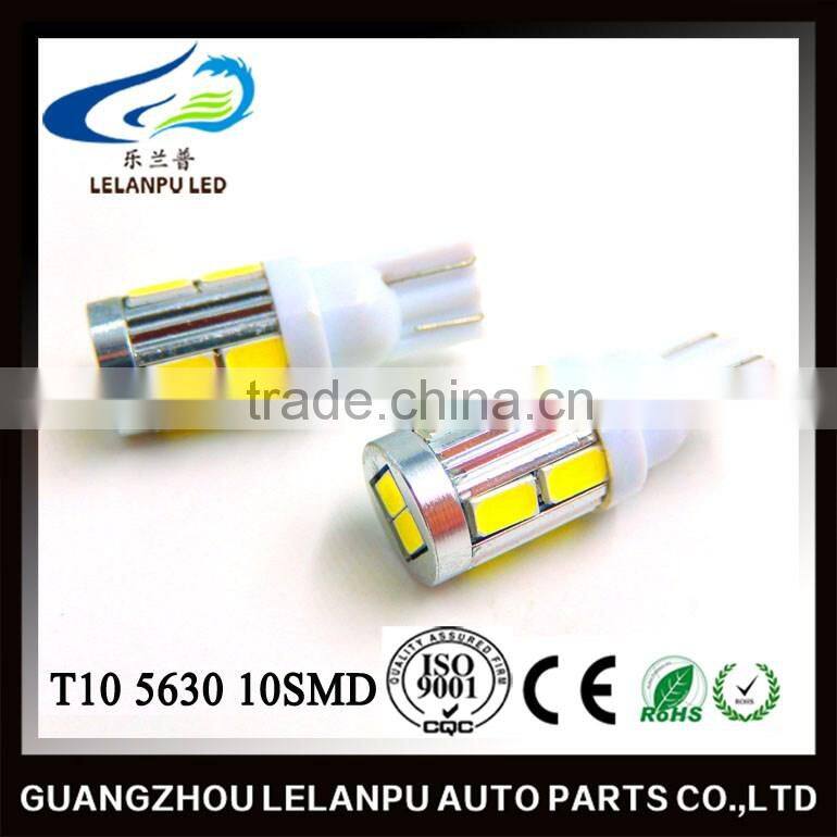 New Product High Quality Auto Bulb T10 5630 10SMD Super Bright Car LED Lighting