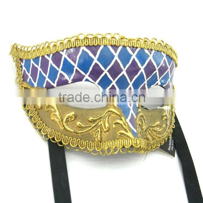 Custume Carnival Accessories HT-HF024 Plastic Half Face Party Eye Mask and New Design Fasion Party Eye Mask