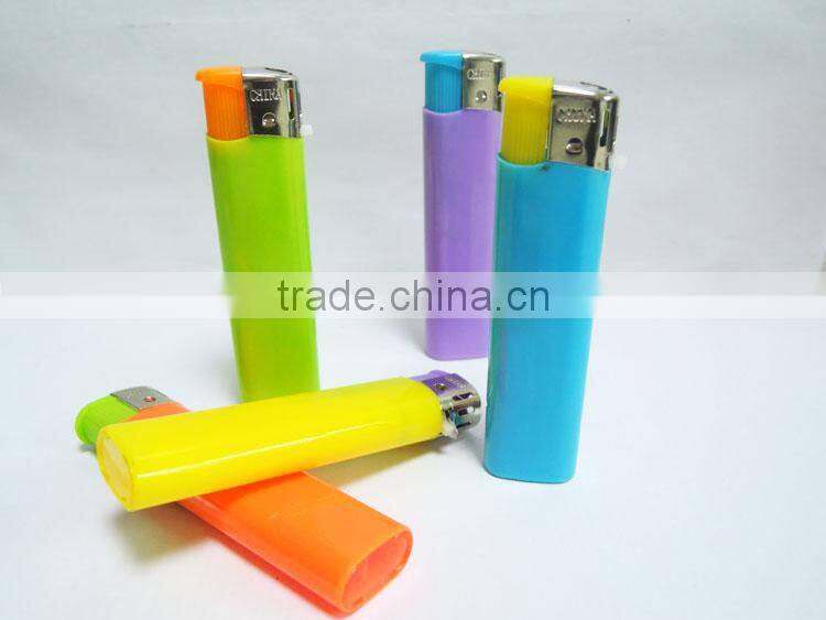 custom logo print electronic disposable cigarette lighters plastic butane gas lighter