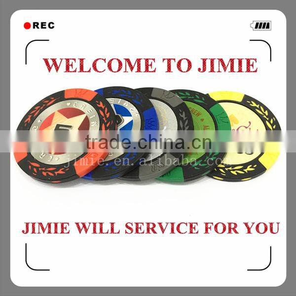 clay different colored sticker poker chips for sale