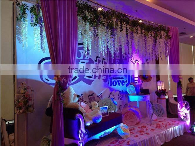 Large artificial westeria cheap wedding decorations silk flowers