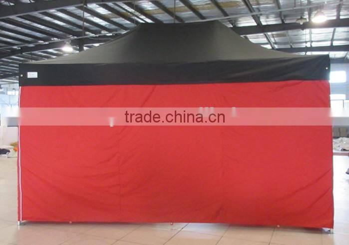 3m x4.5m small hexagon folding gazebo with window and door walls