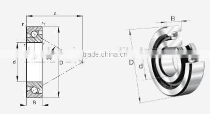 BS55100 Angular Contact Ball Bearing (55x100x20mm) Import replace
