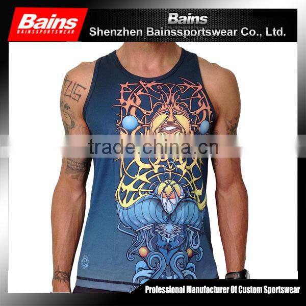 Make your own design 3d dri fit tank tops wholesale,wholesale men tank tops,dri fit tank tops wholesale