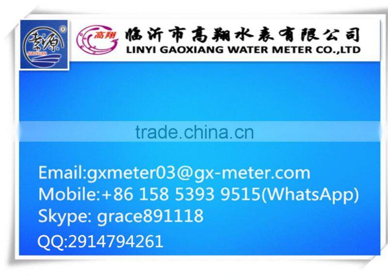 Horizontal woltman type anti clogging irrigation water meter