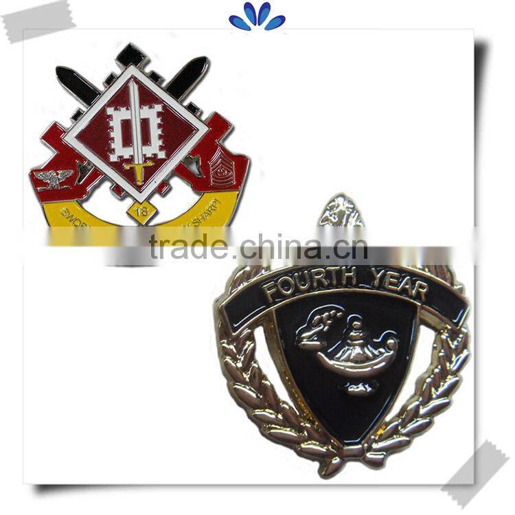 Popular classic souvenirs stamping badge,custom metal pin badges