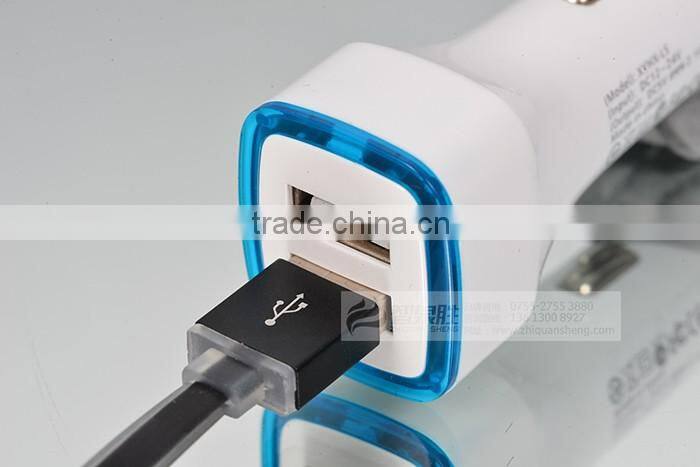 Manufacturer Price Car Phone Charger, 5v Dual Car Charger USB