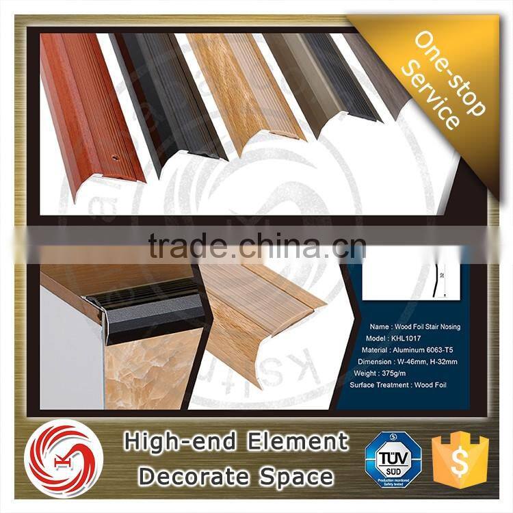 Durable in use rounded stair nosing rubber aluminium stair nosing