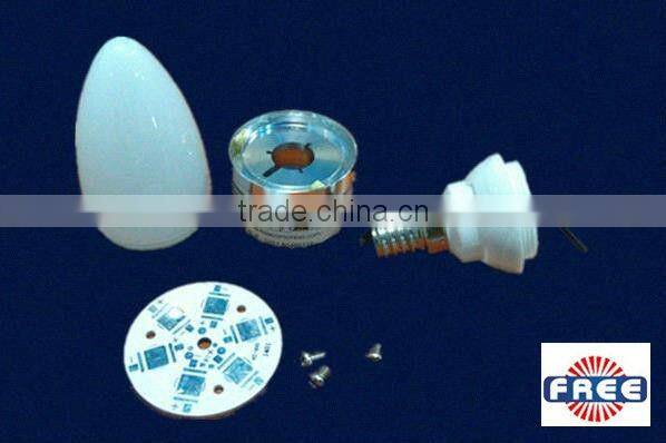 E14 3W plastic cover aluminum led bulb Light Shell