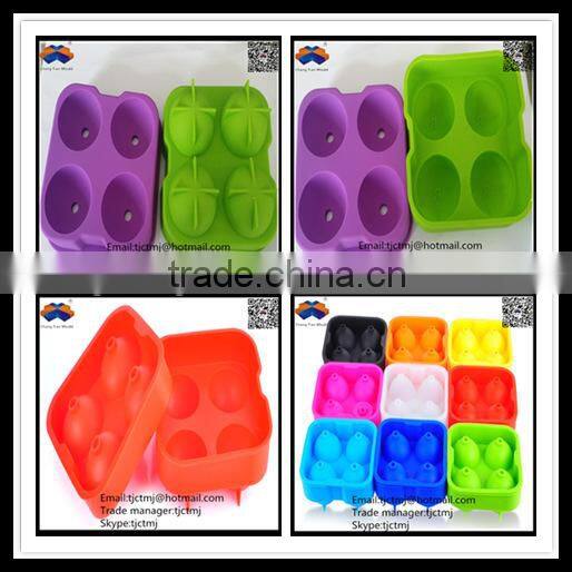 Customized fashionable cheap silicone ice ball mould