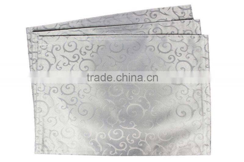 Polyester Bright Color Fancy Design Jacquaed Design Table Placemat