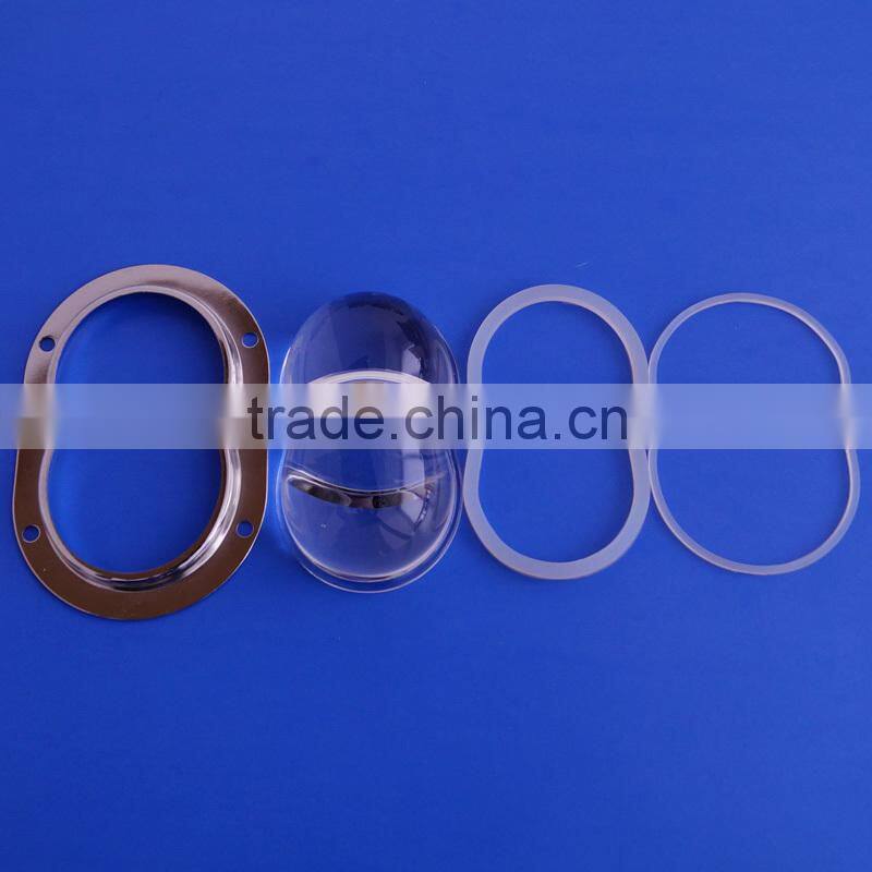 COB Led Glass lens , LED Optical Lens For led street lamp