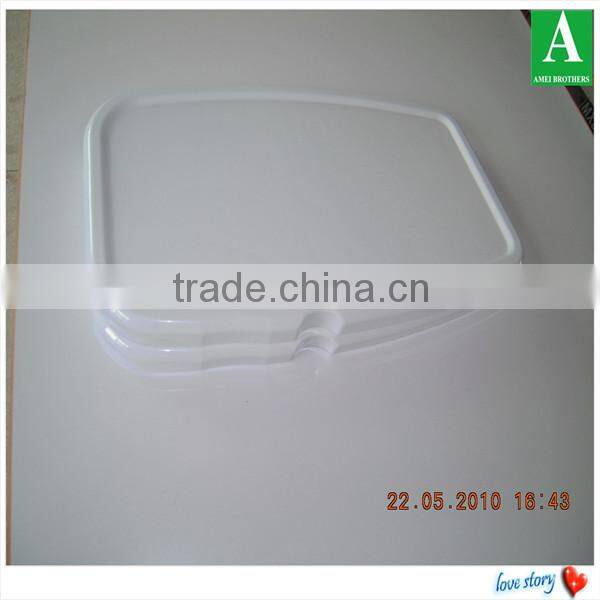 Custom made vacuum thermoform white ABS plastic machine shell