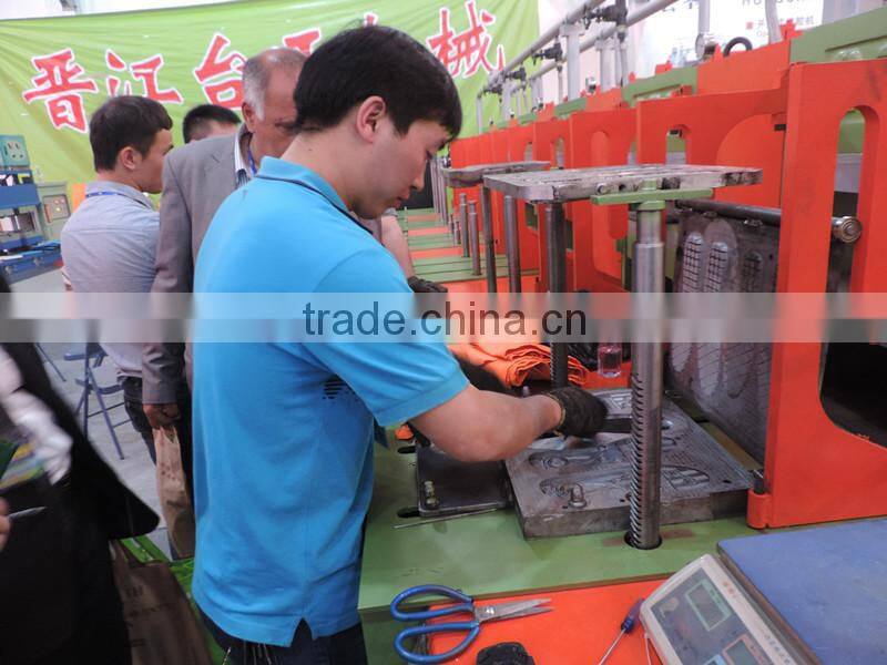 Newest technique high efficiency double color rubber sole fully automatic hydraulic machine