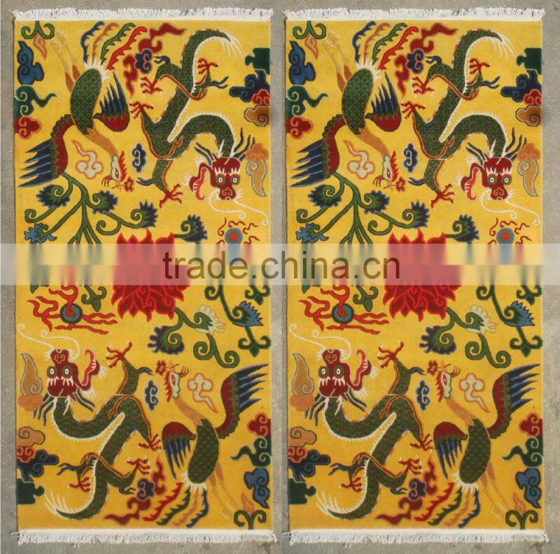 Bird and flower pattern carpet