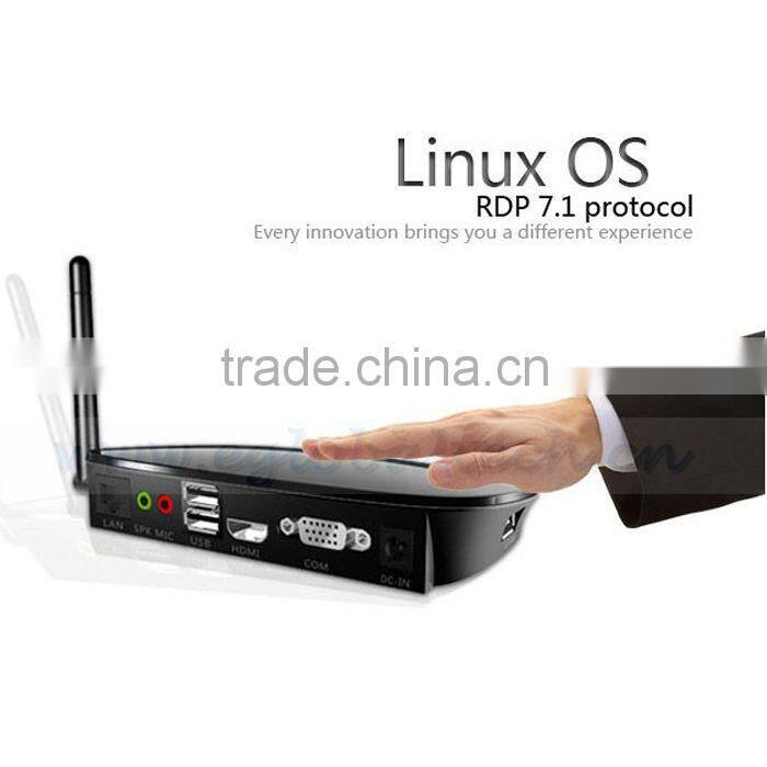 HDMI port thin client with CPU for Intel Dual Core Office net,small Linux computer,RDP 7 thin client