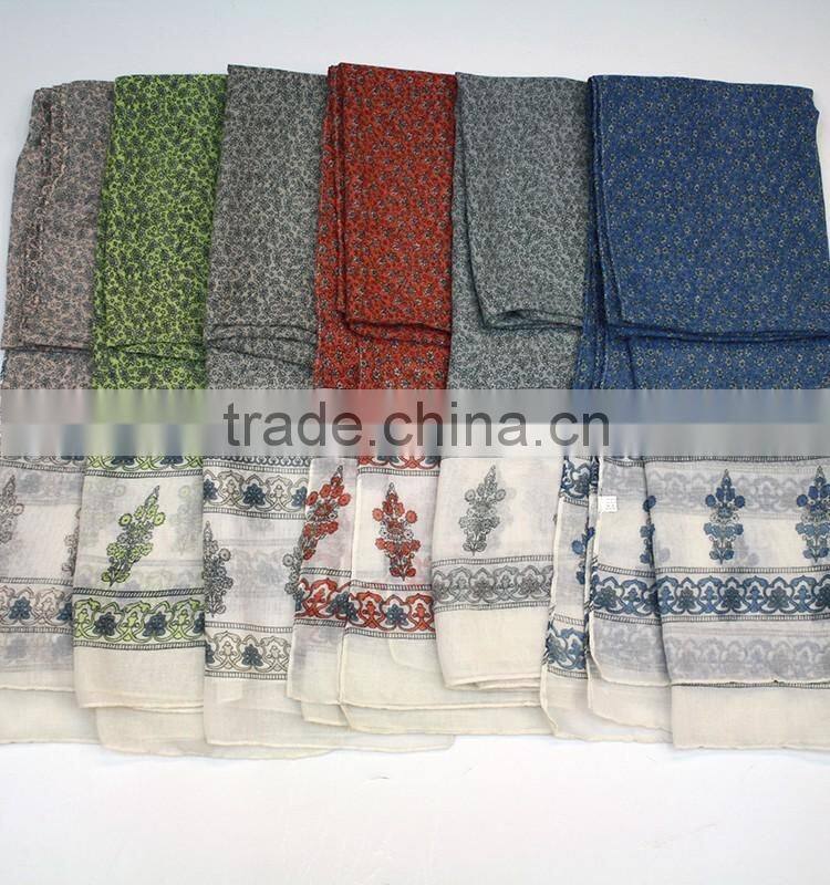 2016 fashion scarf 100% polyester fashion scarf