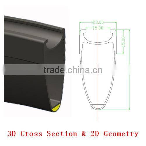 ruote carbonio Road Carbon Clincher Wheelset 50mm Deep 23mm Wide Bicycle Wheelset