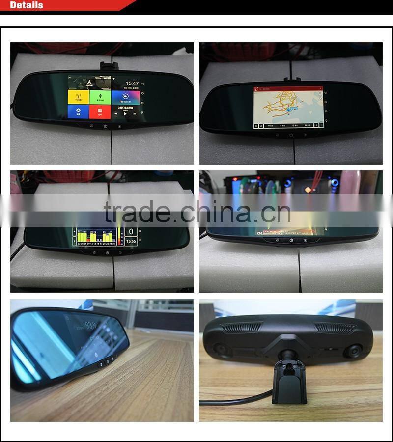 ANMA Reverse Sensor GPS tachograph 3 in 1 Intelligent car rear mirror , car rear view mirror monitor