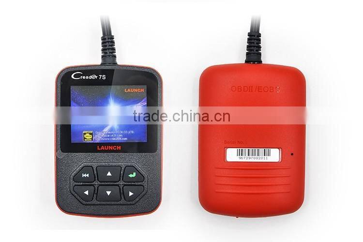 Factory price!!!Super function OBD II Code Reader + Oil Reset Function---original Launch X431 Creader 7S update online
