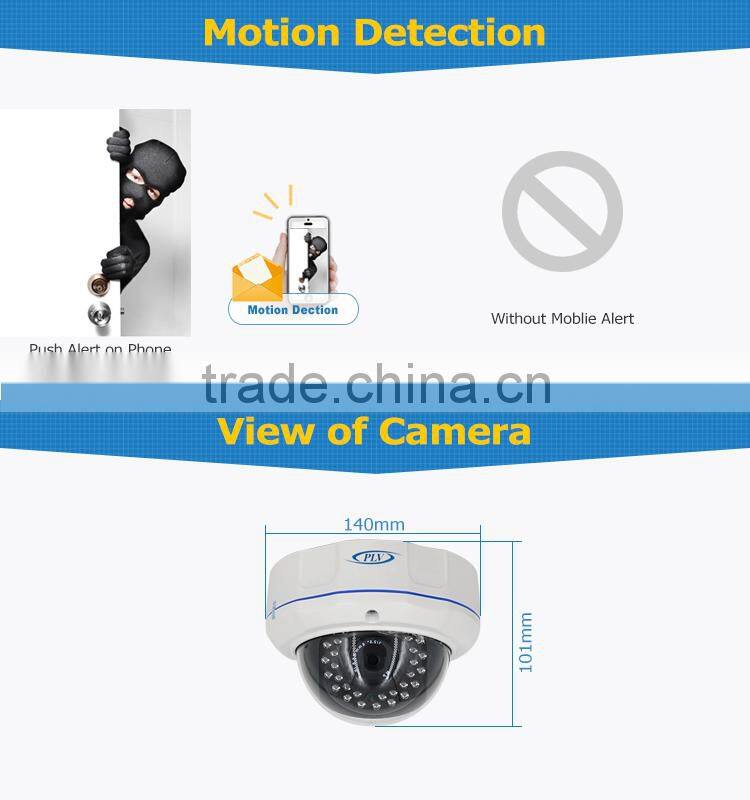 2016 network technology cctv camera 2.0mp onvif full hd waterproof dome metal camera