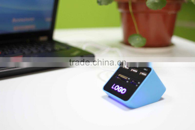 new light logo card reader hub combo for promotion