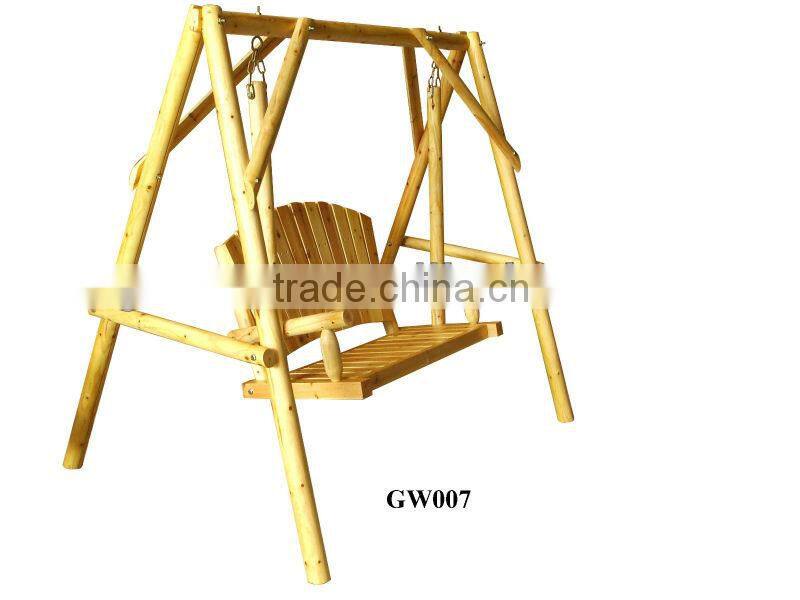 Granco GW011 2012 hot sale double glider Wooden bistro chair