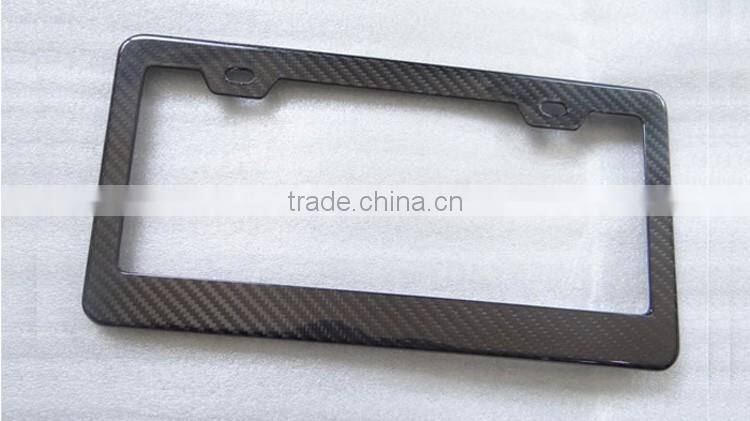 Free shipping! Top quality 100% full carbon fiber license frame , modern carbon fiber license plate frame