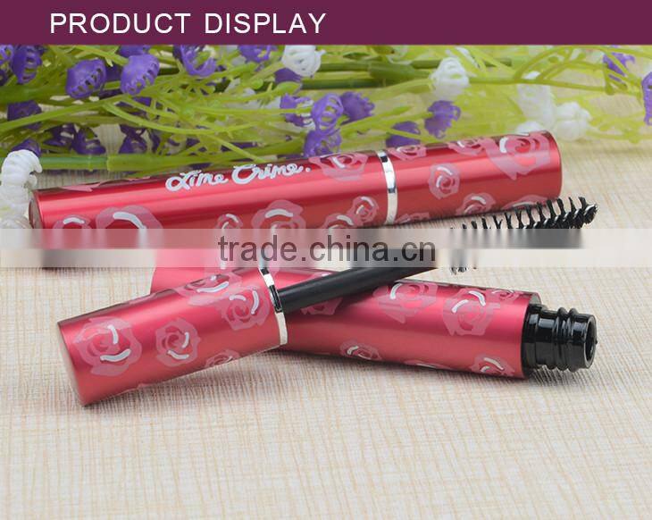 High quality empty hot coffe brands shiny double black coffe tube mascara