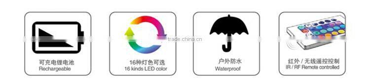 Color changing rechargeable LED Chair