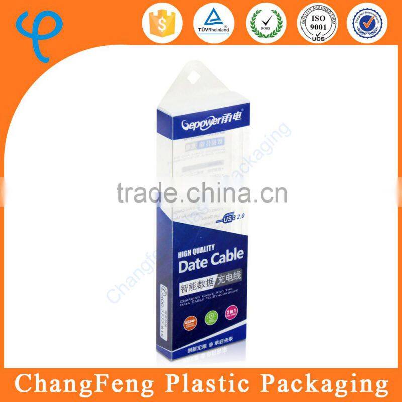 Transparent Plastic Box for USB Cable Packaging