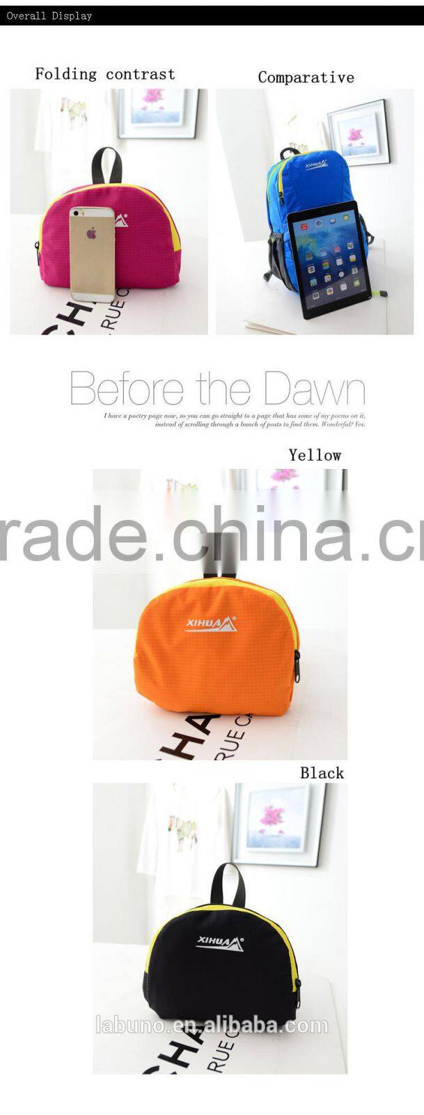 wholesale Fashion Leisure Folding backpack lightweight folding backpack