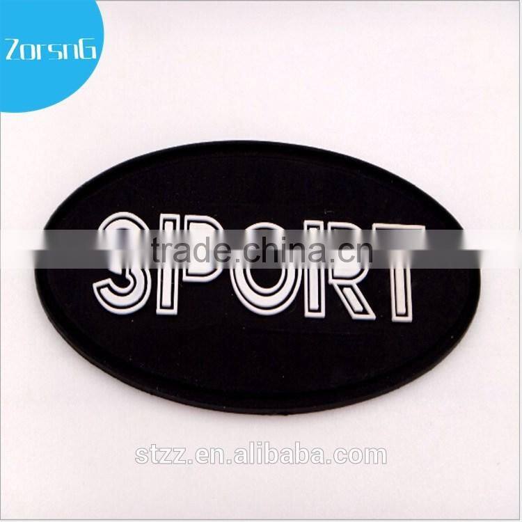 New design Clothing rubber logo patch