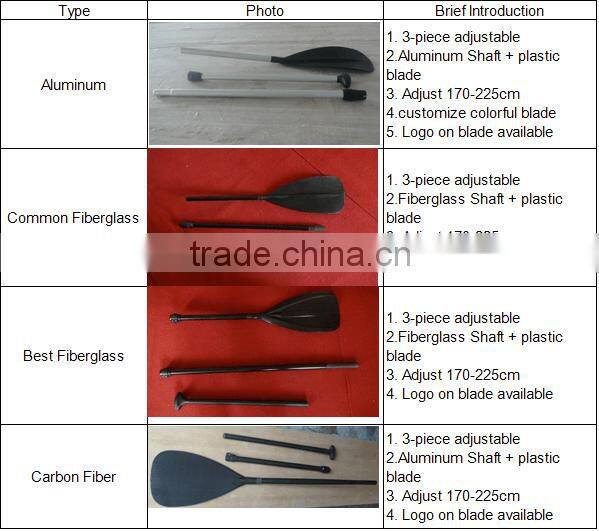 OEM welcome durable & folding paddle board paddle/rowing paddle /inflatable rowing paddle